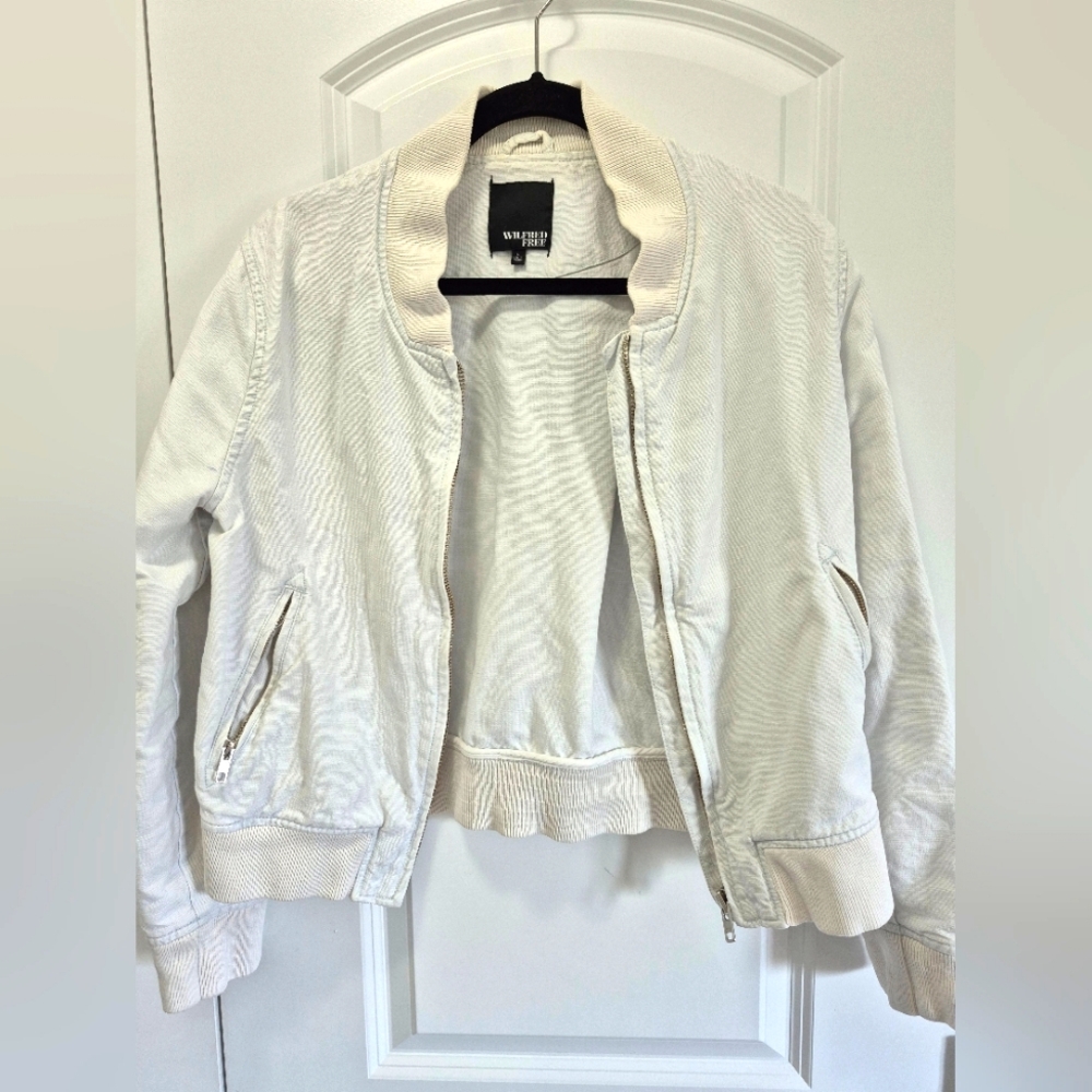 Wilfred Free Jacket, Size Large, Off-white, Linen